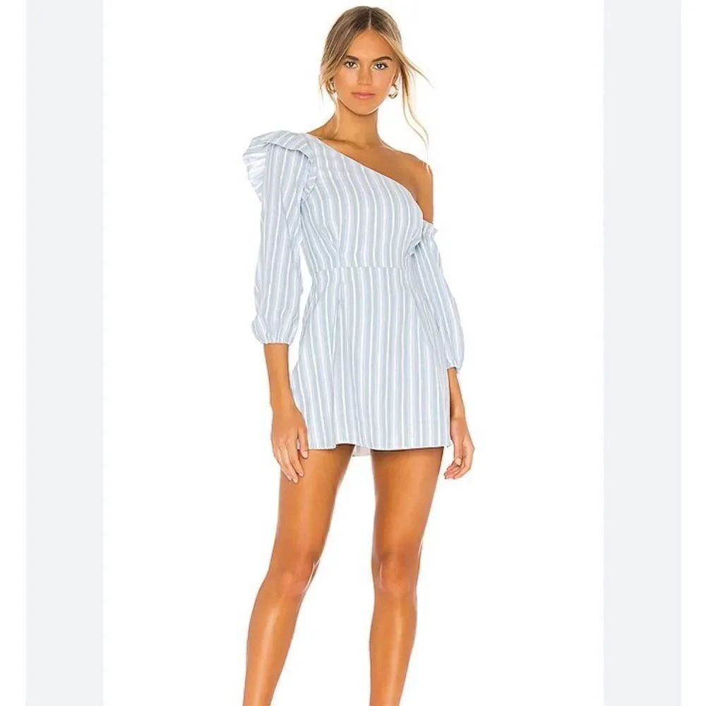 Majorelle Jennie Mini Dress in Blue Chambray Size S